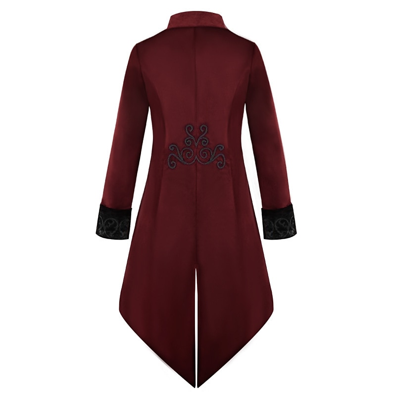 Retrò Vintage Punk & Gotico Medievale Cappotto Frac Principe Nobile Jacquard Costume Per uomo Reale Stile Steampunk Mascherata Feste Adulti Cappotto del 2026 a $65.99 –P4