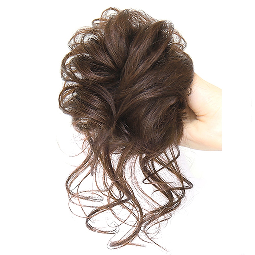 2pcs cravates pour cheveux de filles pour femmes chouchous perruques chignon désordonné morceau de cheveux 2 pièces chignons désordonnés pour les femmes chignon ébouriffé chignon wrap queue de cheval de 2025 ? $18.49 –P9