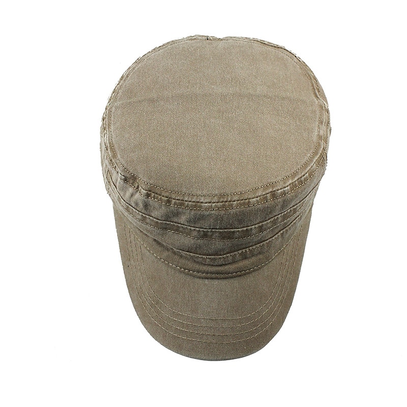 Four Seasons Casual Washed Cotton Flat Top Hat Unique Design Vintage Adjustable Fisher Caps Men Women Cap 2025 - $14.99 –P2