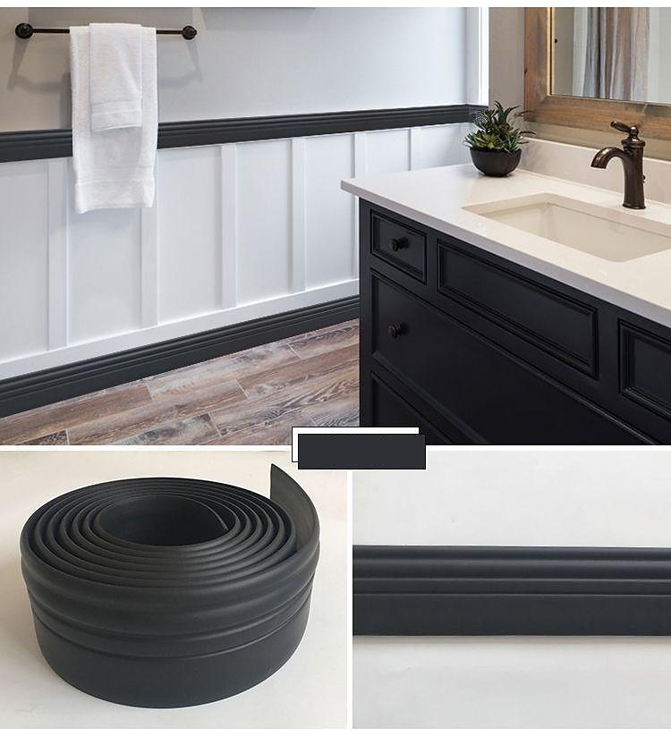 Solid Color 3D Foam Panel Tape Strip Wallpaper Border Waistline Peel and Stick Self Adhesive PVC/Vinyl Modern Waterproof Wall Decal for Room Multiple Size 2025 - $15.49 –P4