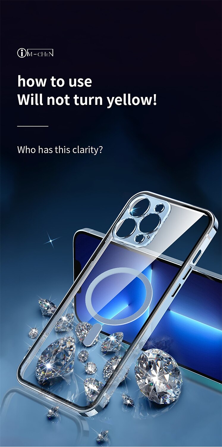 2025年 iPhone 16、iPhone 15 Pro Max Plus、iPhone 14、13、12 Pro Max Mini Magsafeサポートワイヤレス充電衝撃吸収メタル  コレクション – $32.99 –P11