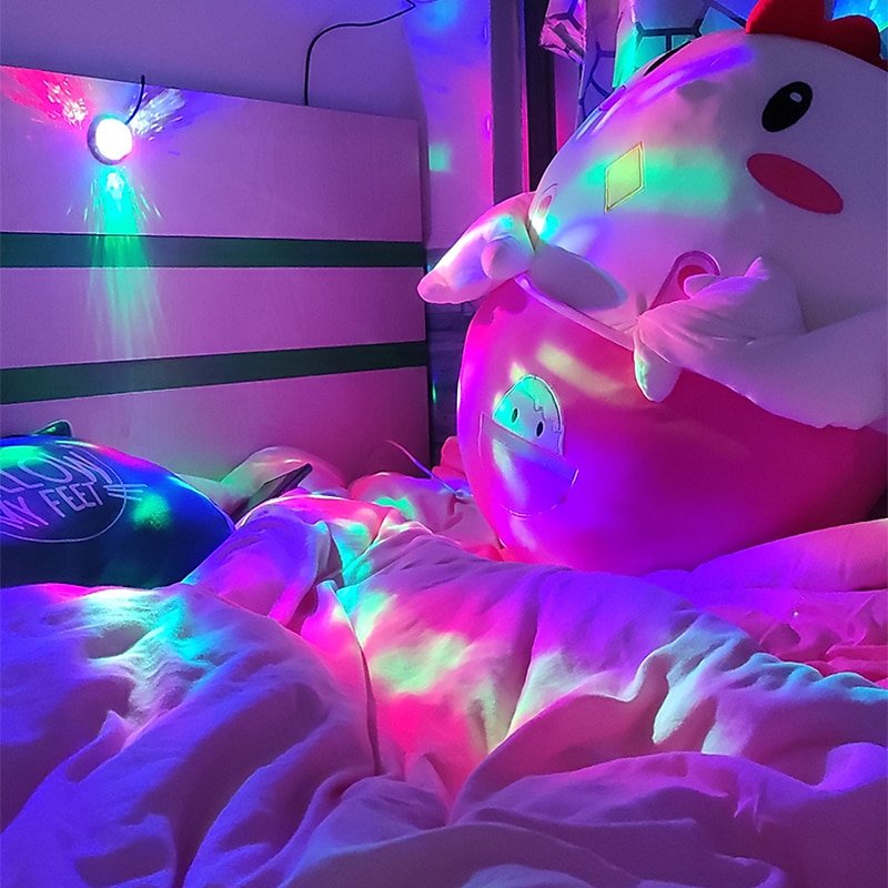 illuminazione dj suono festa auto usb mini luci palla da discoteca rgb multi colore atmosfera auto decorazioni della stanza lampada luce stroboscopica magica del 2025 a $13.49 –P3