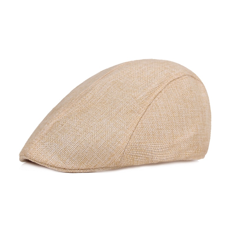 Homme Casquette Plate Jaune clair Noir Coton et lin Vêtement de rue mode Mode des années 1920 Extérieur du quotidien Sortie Plein Chaud de 2025 ? $3.99 –P10