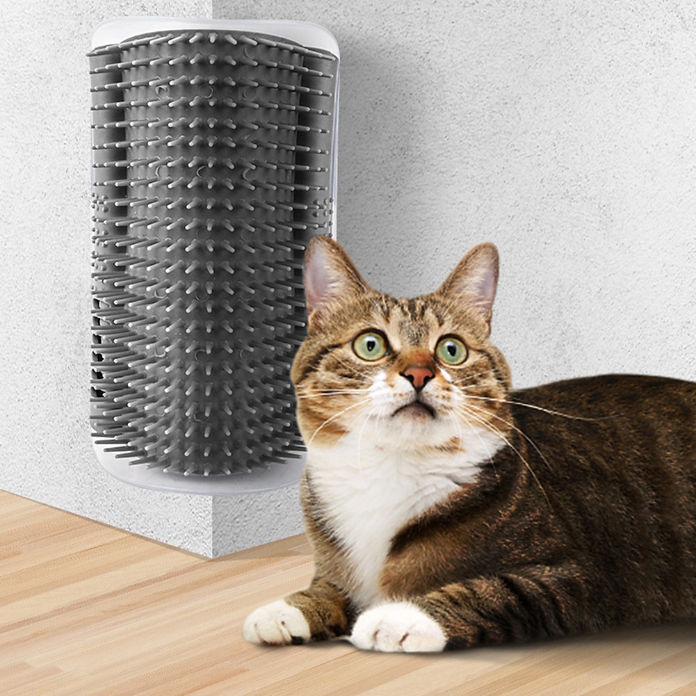 escova para gatos massagem para gatos de canto escova para pentear escova de gato esfrega o rosto com um pente de cócegas produto para gatos dropshipping de 2025 por $9.99 -P4