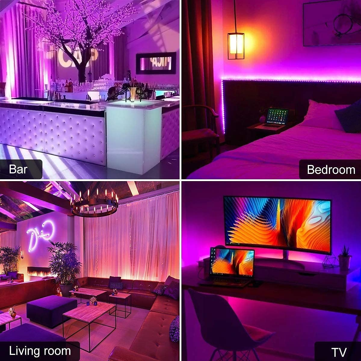 led strip verlichting rgb 5m 10m 15m 20m led verlichting flexibele kleurverandering smd met ir afstandsbediening en 100-240v adapter voor thuis slaapkamer keuken tv achtergrondverlichting diy decor dc12v 2025 - $14.33 -P19