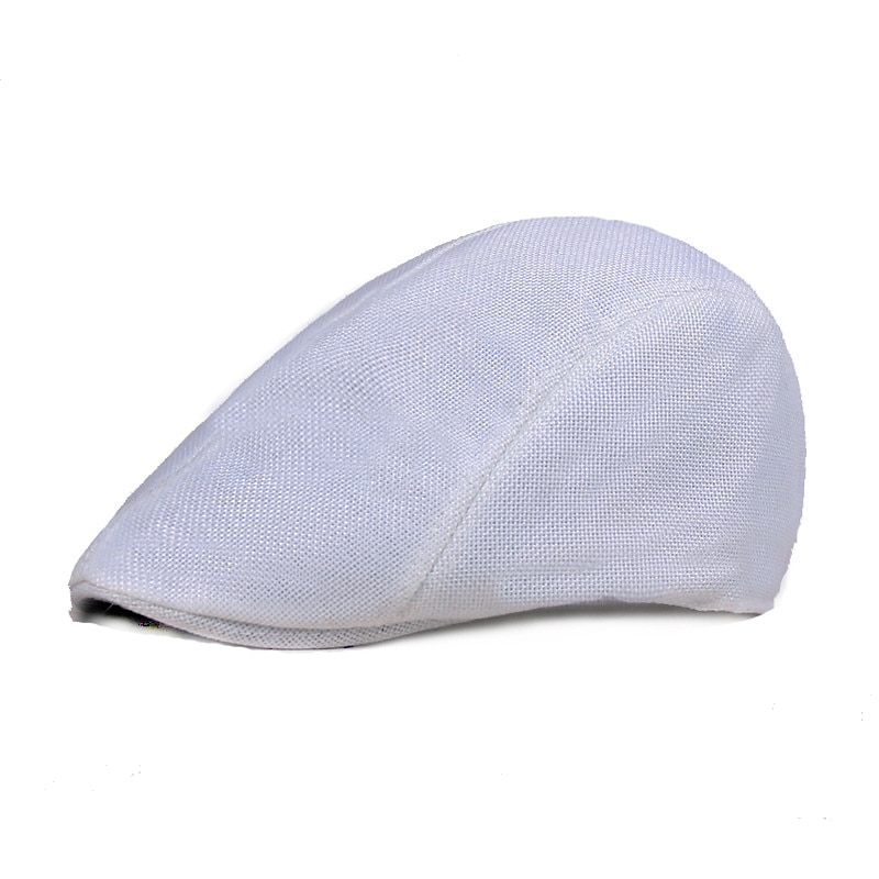 Homme Casquette Plate Jaune clair Noir Coton et lin Vêtement de rue mode Mode des années 1920 Extérieur du quotidien Sortie Plein Chaud de 2025 ? $3.99 –P6