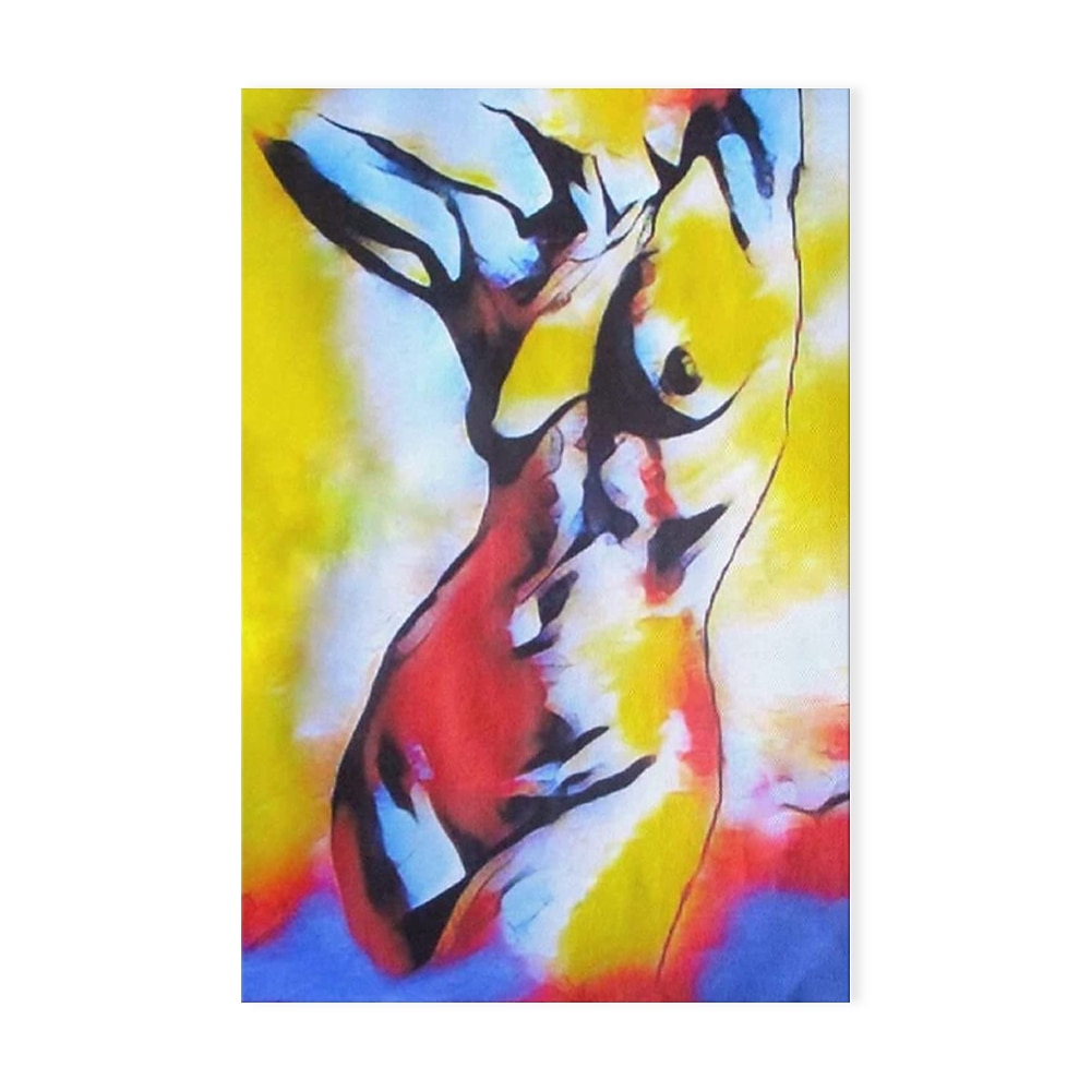 Handmade Oil Painting Canvas Wall Art Decoration Modern Female Nude Human  Body for Home Decor Rolled Frameless Unstretched Painting 2024 - $94.5