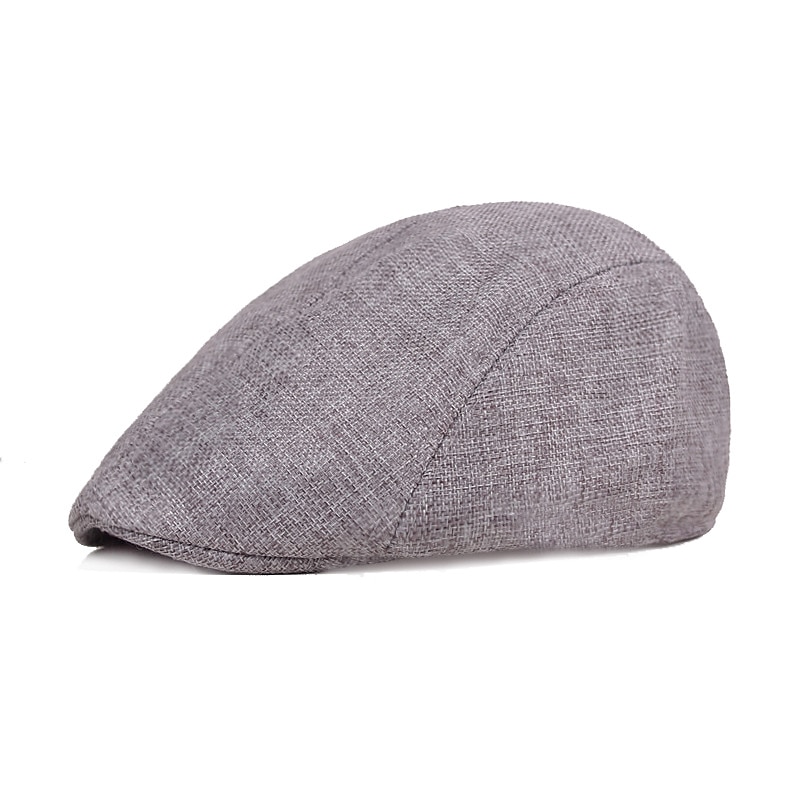 Homme Casquette Plate Jaune clair Noir Coton et lin Vêtement de rue mode Mode des années 1920 Extérieur du quotidien Sortie Plein Chaud de 2025 ? $3.99 –P7