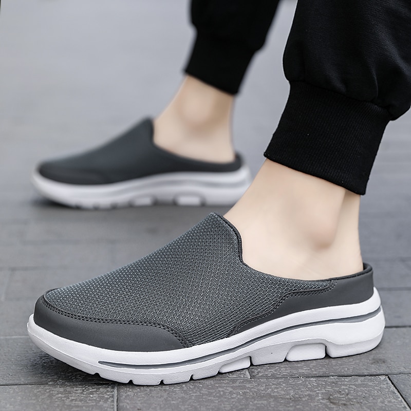 Mocasines de malla livianos sin cordones para hombre: mulas casuales cómodas y transpirables para caminar al aire libre en verano 2025 - $42.99 –P5