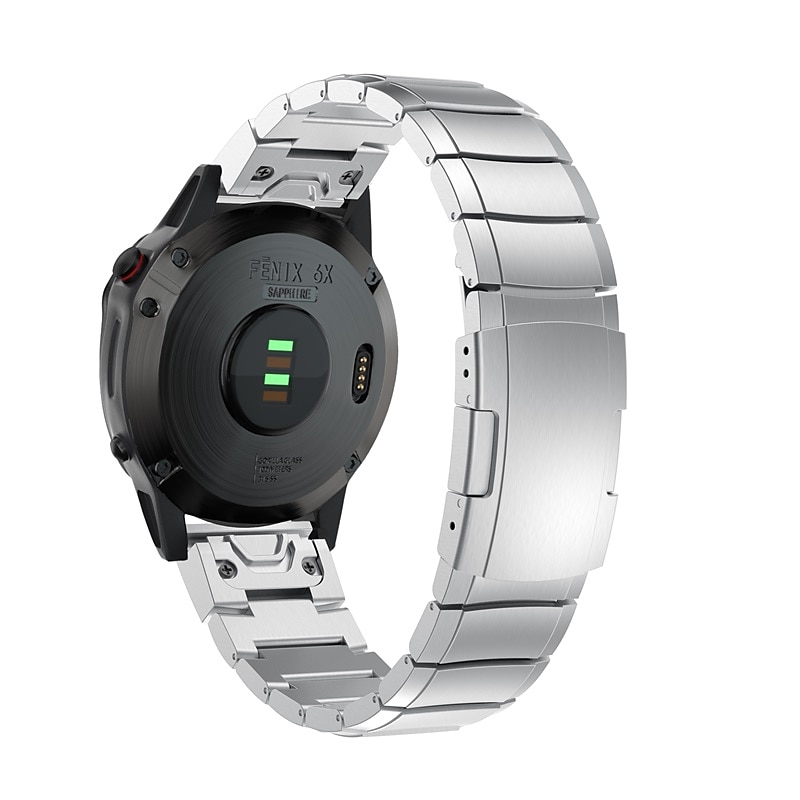 Pasek do zegarka na Garmin MARQ Descent G1 Fenix 7S Sapphire Solar / 6S Pro / 5S Plus Fenix 7 Sapphire Solar / 6 Pro / 5 Plus Forerunner 935 945 Stal nierdzewna Zastąpienie Pasek 20mm 22mm 26mm 2025 - $34.99 –P3