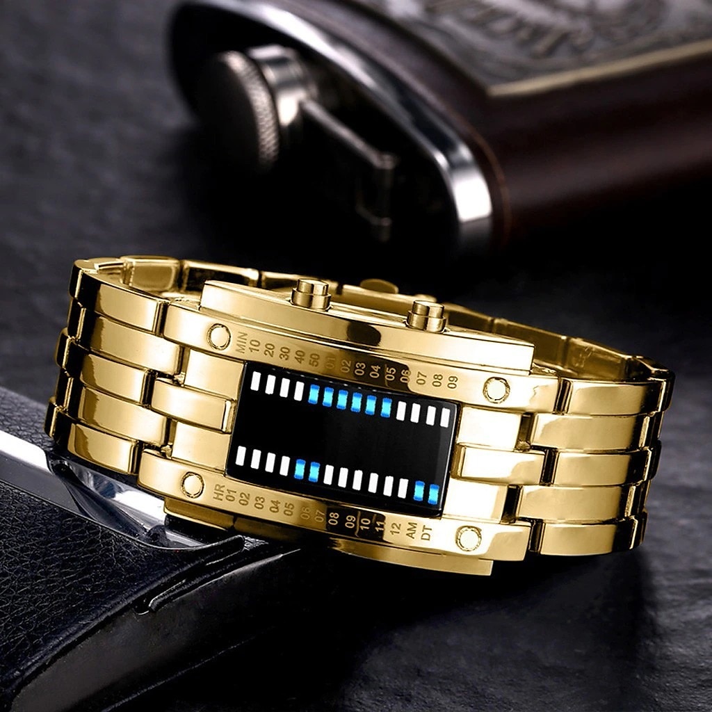 Digital Watch for Men Cool Fashion Wristwatch LED Light Stainless Steel Sports Bracelet Male Wrist Watch 2025 - $19.99 –P6