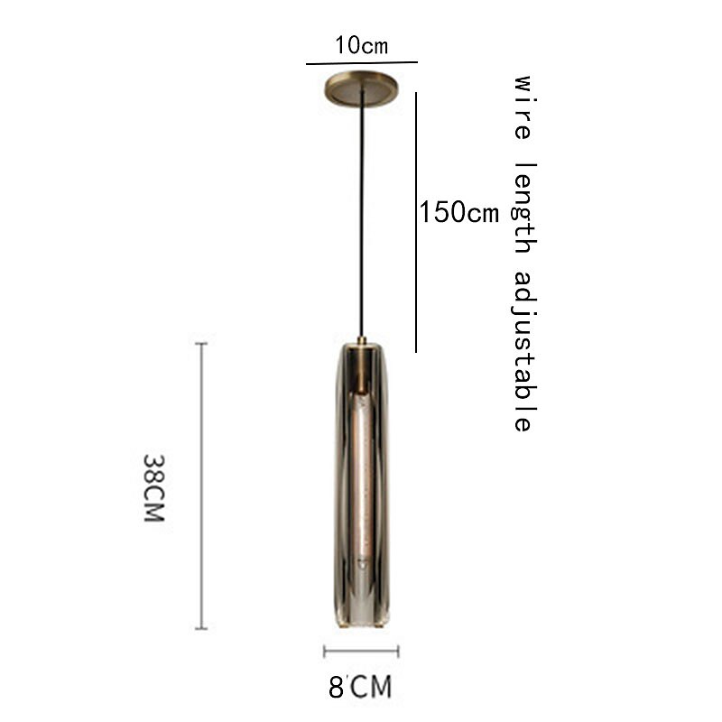 8cm Pendant Lantern Design Line Design Geometric Shapes Pendant Light Copper Artistic Style Modern Style Stylish Brass Artistic Modern 85-265V 2025 - $249.99 –P5