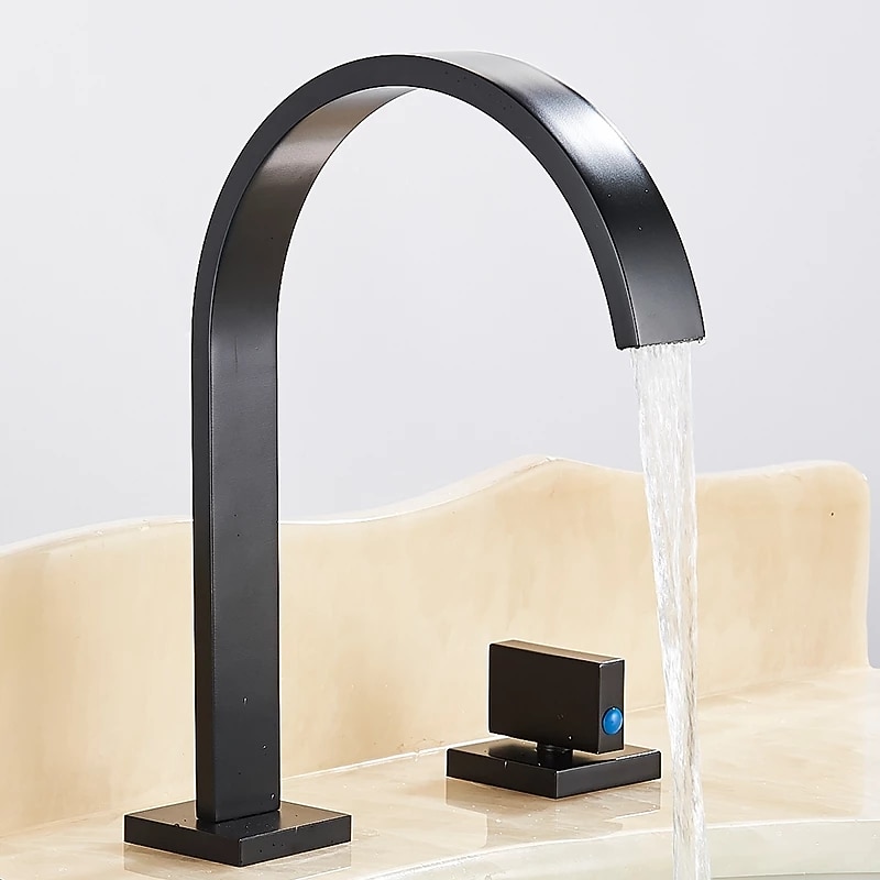 βρύση μπανιέρας κατάστρωμα πολλαπλών οπών τοποθετημένο με χέρι ντους, μπρούτζινη βρύση πλήρωσης μπανιέρας 5 τρύπες 3 λαβή χρωμίου 2025 - $242.99 –P7