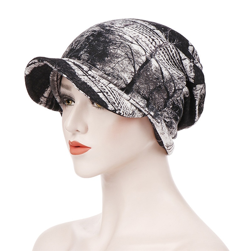 dámský potisk čepice čepice dámské podzimní zima bavlněné baseballové čepice culík vintage teplý turban čepice kšiltovky čepice 2025 - $15.99 –P6