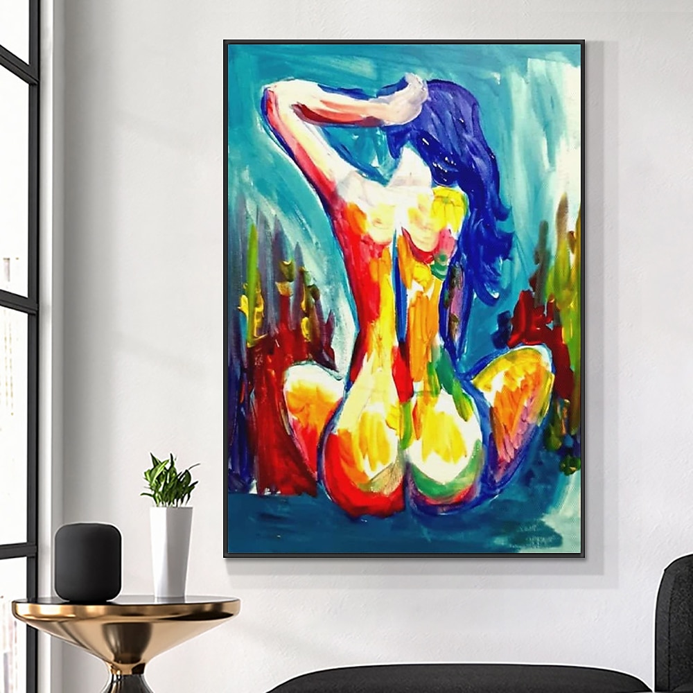 ruční olejomalba plátno nástěnná umělecká dekorace moderní ženské nahé lidské tělo pro domácí dekoraci válcované bezrámové nenatažené malby 2026 - $80.99 –P12