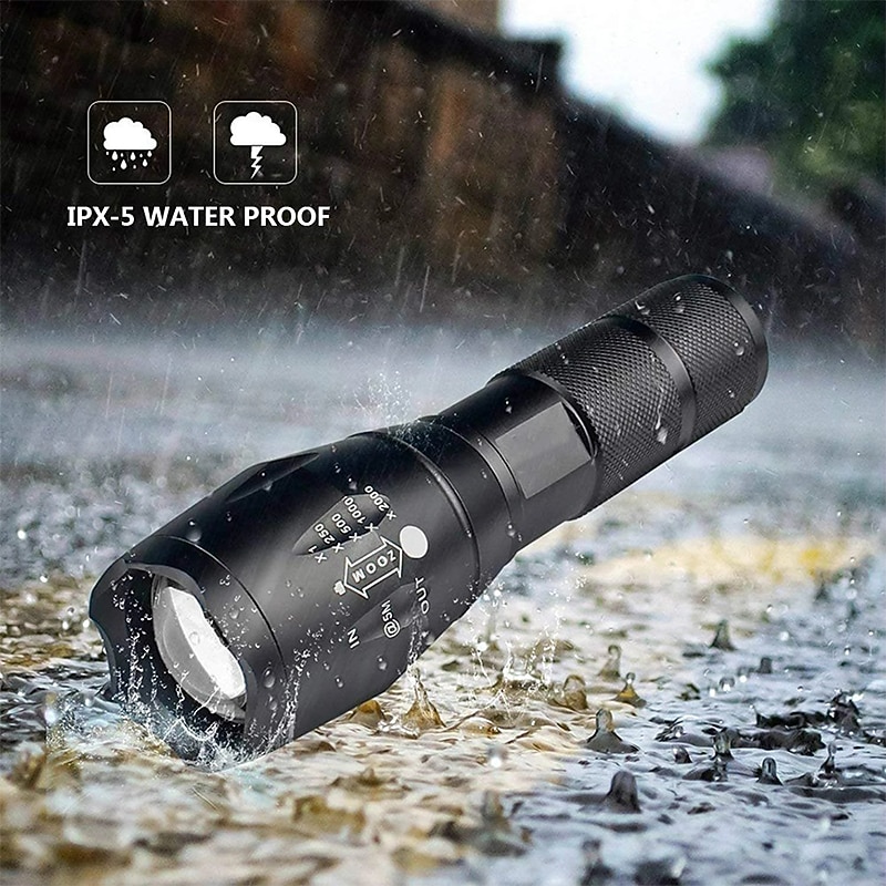 LED Tactical Flashlight T6 Super Bright Portable Torch Aluminum Alloy USB Rechargeable Outdoor Camping Tactical Flash Light 2026 - $14.49 –P4