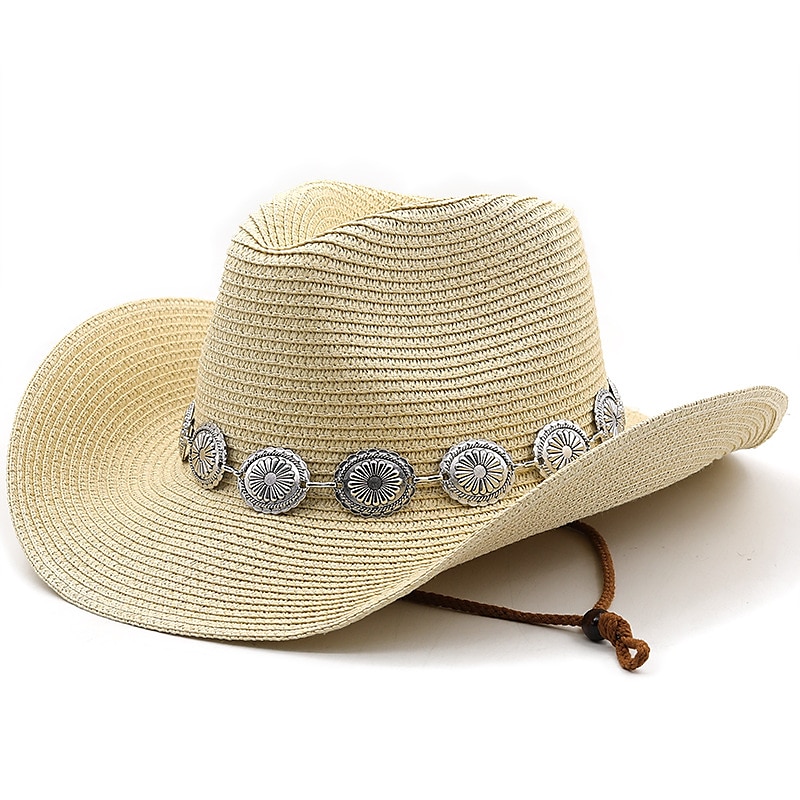 dámské kovbojské klobouky metal carving band westernové klobouky 2025 - $21.99 –P4