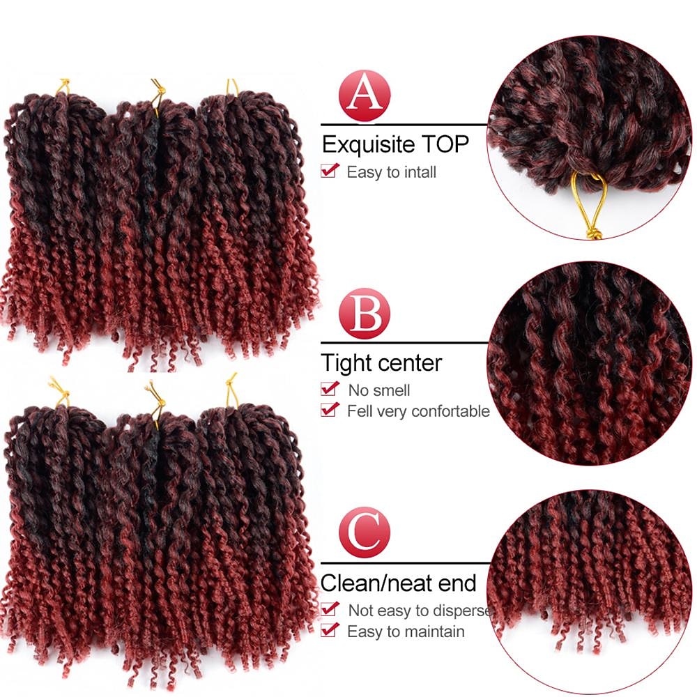 marlybob плетение волос крючок косы афро кудрявые вьющиеся вязание крючком косы страсть твист органические волосы тресс для наращивания волос 2026 - $35.99 –P1