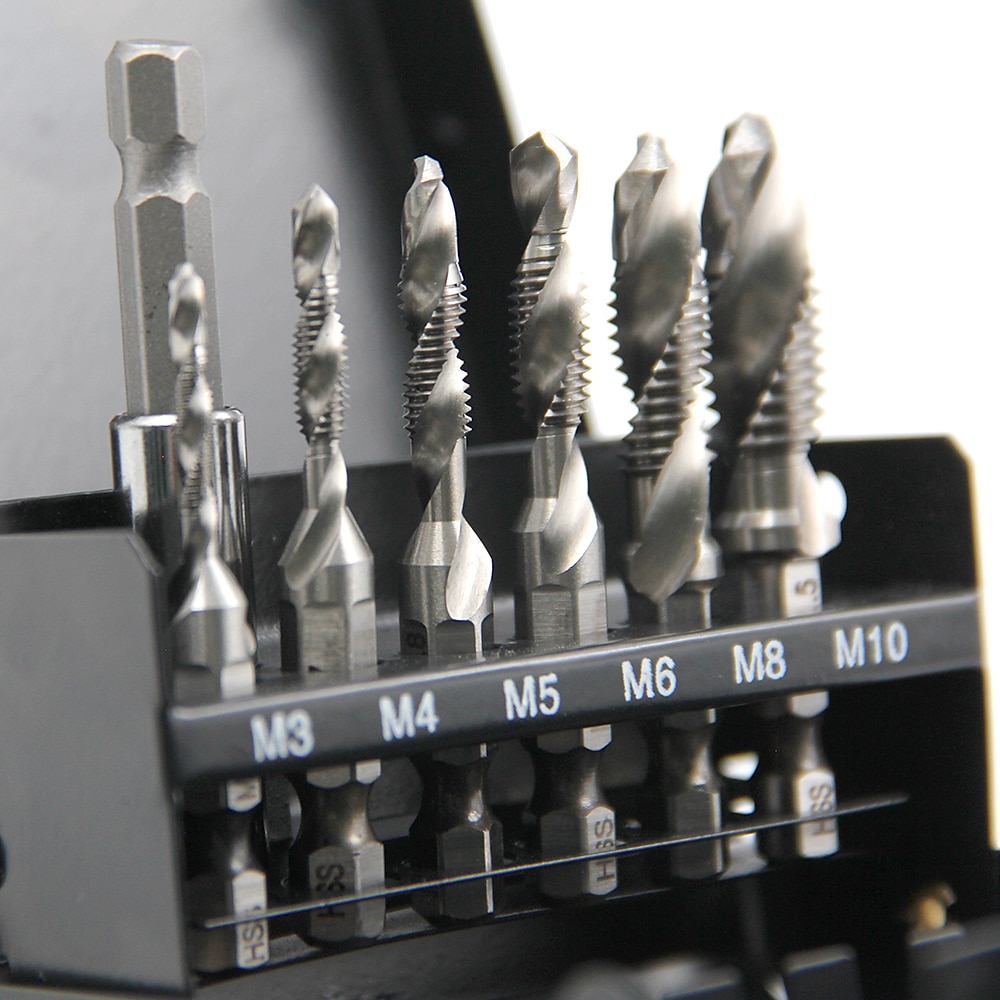 6pc hss maschio composito 60mm asta di prolunga perforatrice e maschiatrice con set di utensili per maschiatura e smussatura di fori del 2025 a $21.99 –P9