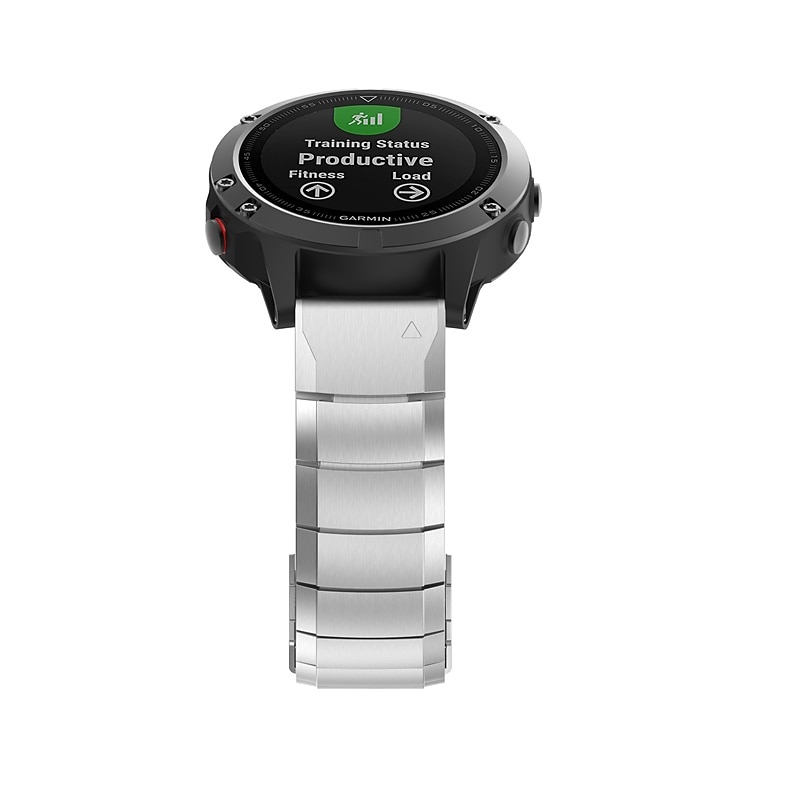 Pasek do zegarka na Garmin MARQ Descent G1 Fenix 7S Sapphire Solar / 6S Pro / 5S Plus Fenix 7 Sapphire Solar / 6 Pro / 5 Plus Forerunner 935 945 Stal nierdzewna Zastąpienie Pasek 20mm 22mm 26mm 2025 - $34.99 –P5