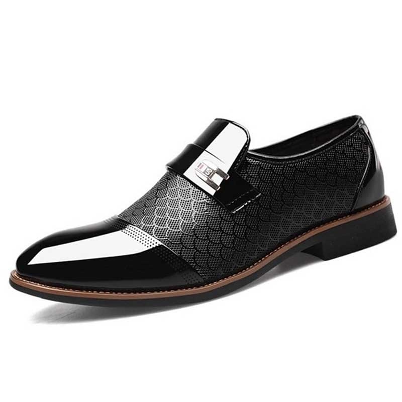 Herren Loafer & Slip On Gedruckte Oxfords Klassisch Brautkleider schlicht Outdoor Täglich PU Halbschuhe Schwarz Braun Frühling Herbst 2025 - $42.99 –P1