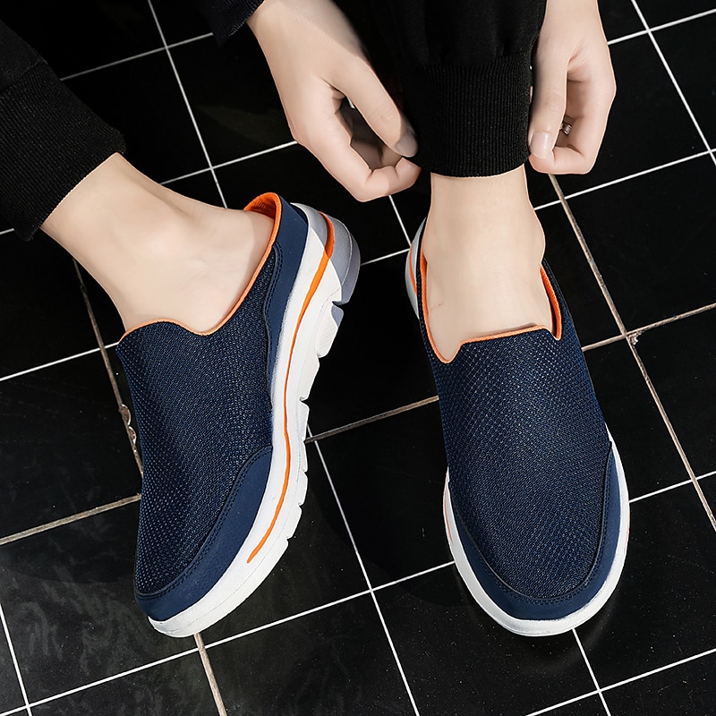 Mocasines de malla livianos sin cordones para hombre: mulas casuales cómodas y transpirables para caminar al aire libre en verano 2025 - $42.99 –P13