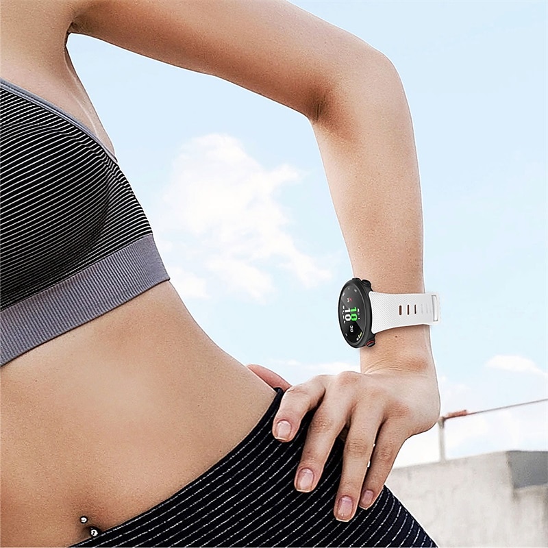 Klockarmband för Garmin Forerunner 45S Forerunner 45 Silikon Ersättning Rem Vattentät Justerbar Andningsfunktion Sportband Armband 2025 - $10.99 –P6
