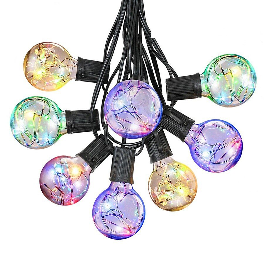Globe String Lights Outdoor 15m 25LEDs 20Modes Patio Lights with 25 Waterproof Shatterproof RGB Color Changing Bulbs(2 Spare) G40 Globe String Lights for Outside Backyard Porch Balcony Party Decor 2025 - $102.99 –P4