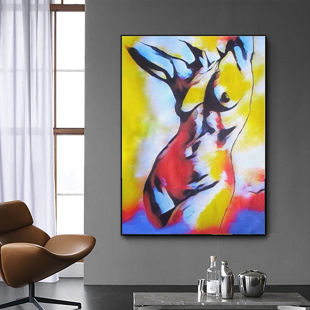 ruční olejomalba plátno nástěnná umělecká dekorace moderní ženské nahé lidské tělo pro domácí dekoraci válcované bezrámové nenatažené malby 2026 - $80.99 –P7