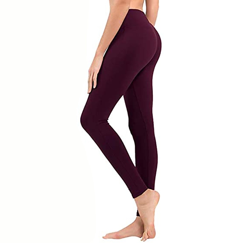 Damskie Spodnie do jogi Bez szwów Podnoszenie pośladków Wyszczuplenie brzucha Wysoka talia Trening w siłowni Bieganie Zdatność Legginsy 3/4 Doły Jednokolorowe Ciemnoszary Czarny Biały Spandeks Jesień 2025 - $12.99 –P7