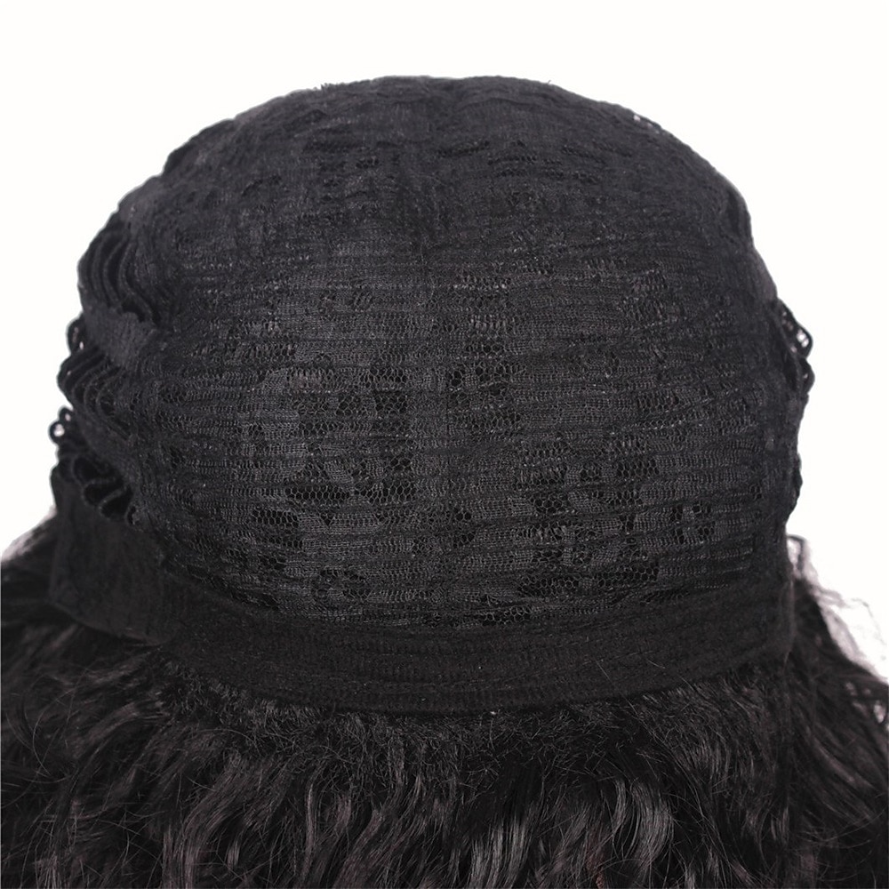 Funny mens Carnival costume Wig Mens 70s 80s Long Curly Black Rocker Costume Wig Halloween Wigs 2025 - $21.99 –P6