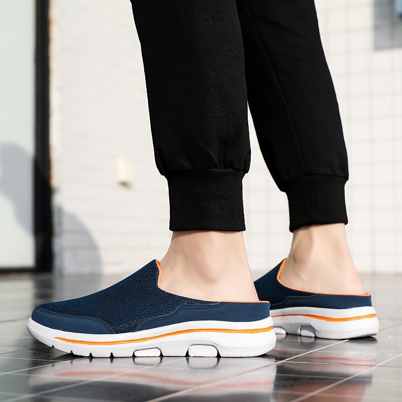 Mocasines de malla livianos sin cordones para hombre: mulas casuales cómodas y transpirables para caminar al aire libre en verano 2025 - $42.99 –P11