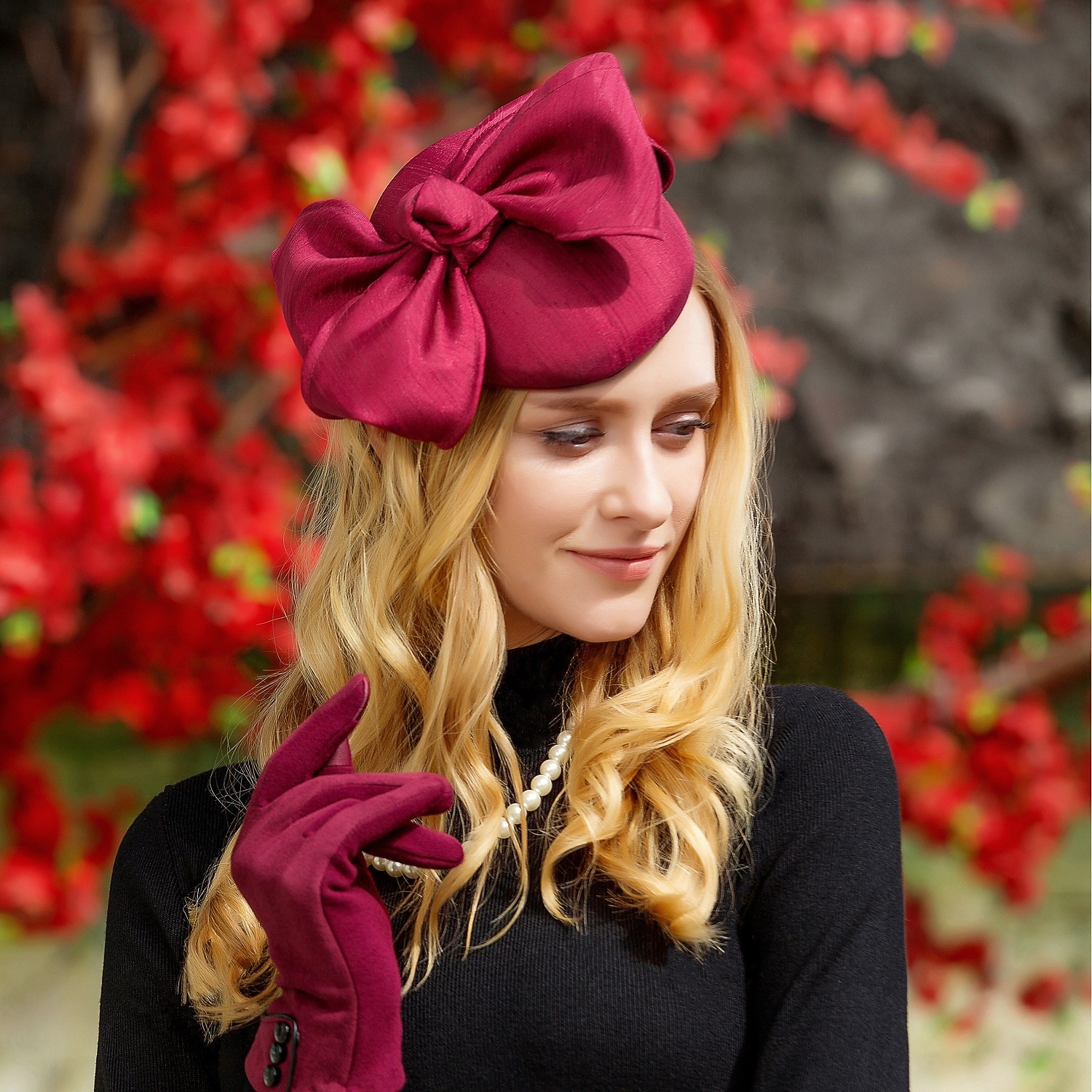 Kentucky Derby-hatt / Hodeplagg med Sateng Sløyfeknute 1 stk Avslappet / Melbourne Cup Hodeplagg 2025 - $28.99 –P2