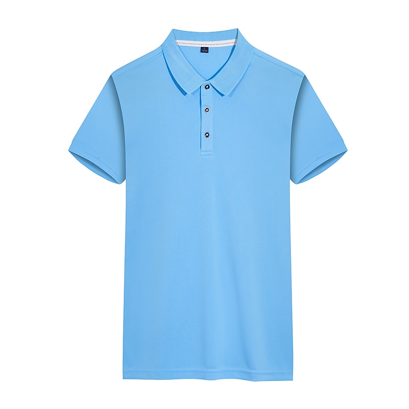 Herre POLO T-skjorte Golf skjorte utendørs Avslappet Polokrage Klassisk Kortermet Mote Fritid Helfarge Knapp foran Knapp ned Vår sommer Normal Svart Hvit Gul Rød Blå Grå POLO T-skjorte 2025 - $7.99 –P7