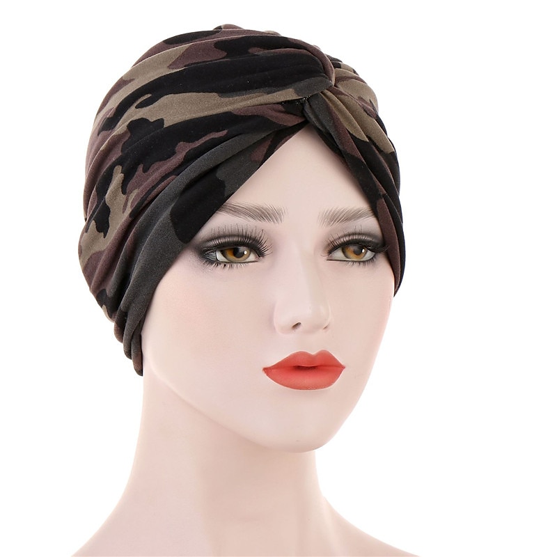 kvinner muslim daglig turban folding kors knyttet hår skjerf elastisk hodeplagg hodeplagg bandanaer dame hår hatter lue håravfall tilbehør 2025 - $3.99 –P12