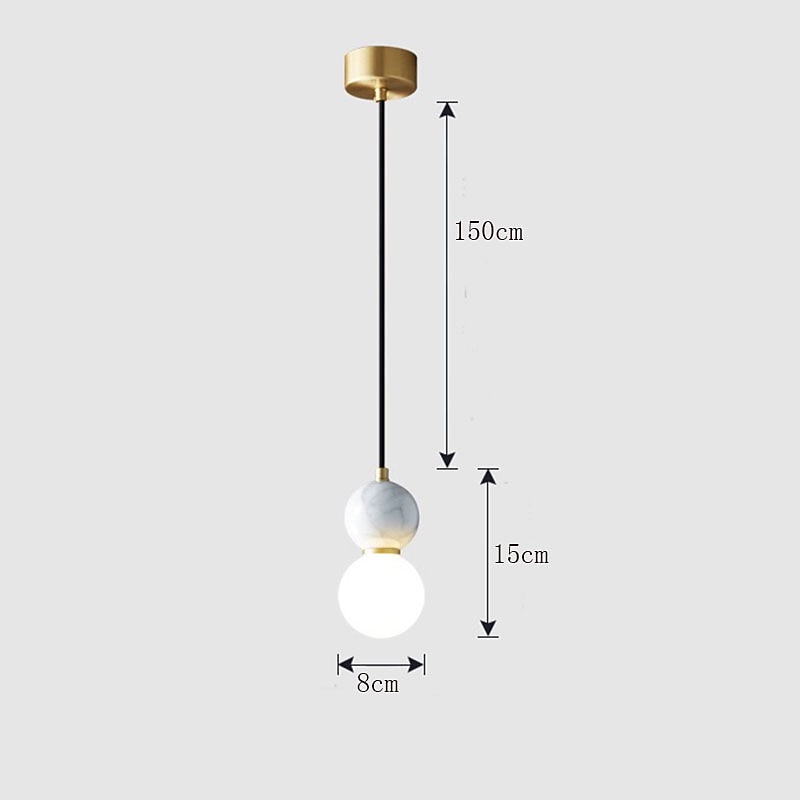 8cm Pendellaterne Design Pendelleuchte Kupfer Messing modern 220-240v 2026 - QAR 970.05 –P10