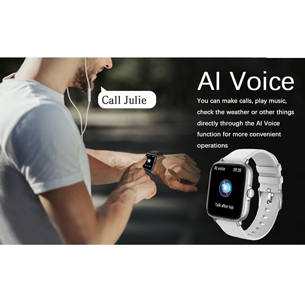 Smart Watch 1.7 inch Smartwatch Women Bluetooth Answer Call IP67 Waterproof Heart  Rate Sleep Tracking Blood Oxygen Ai Voice Control for Android iOS Phone  2024 - $29.99