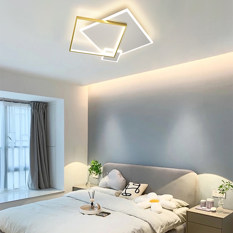 50cm ściemniane geometryczne kształty lampy sufitowe aluminium stylowe malowane wykończenia współczesny nowoczesny 220-240v 2025 - $253.79 –P5