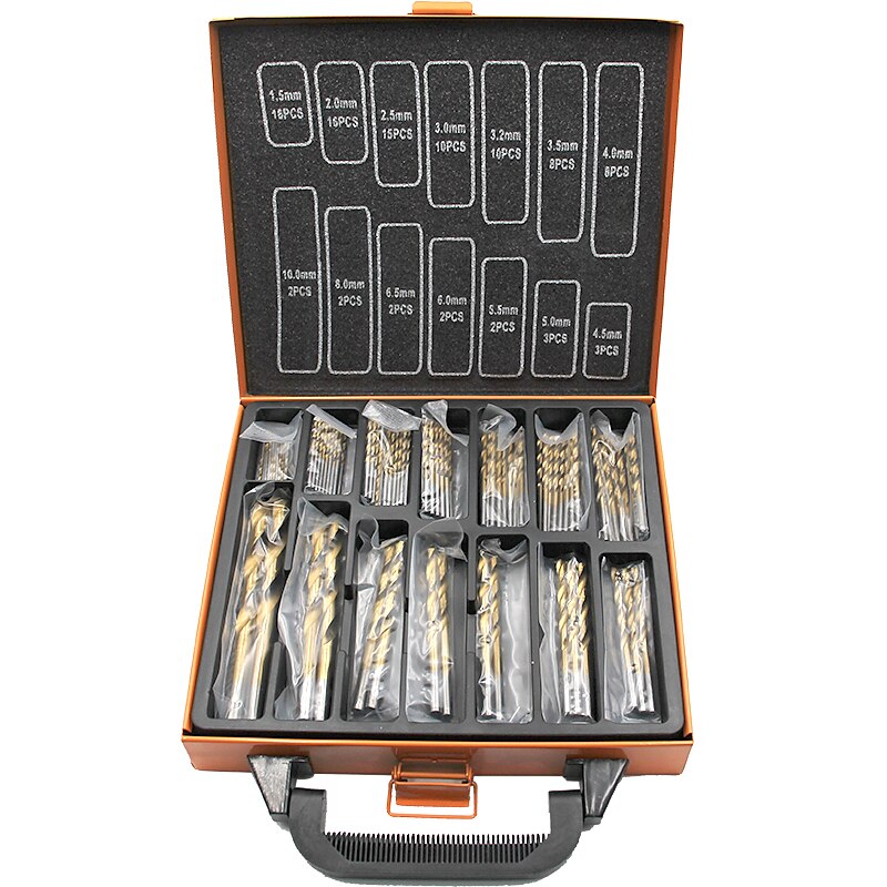 99PC Twist Drill Bit Set Saw Set HSS High Steel Titanium Coated Drill Woodworkin Tool 1.5-10mm For Cordless Screwdriver 2025 - $20.99 –P14