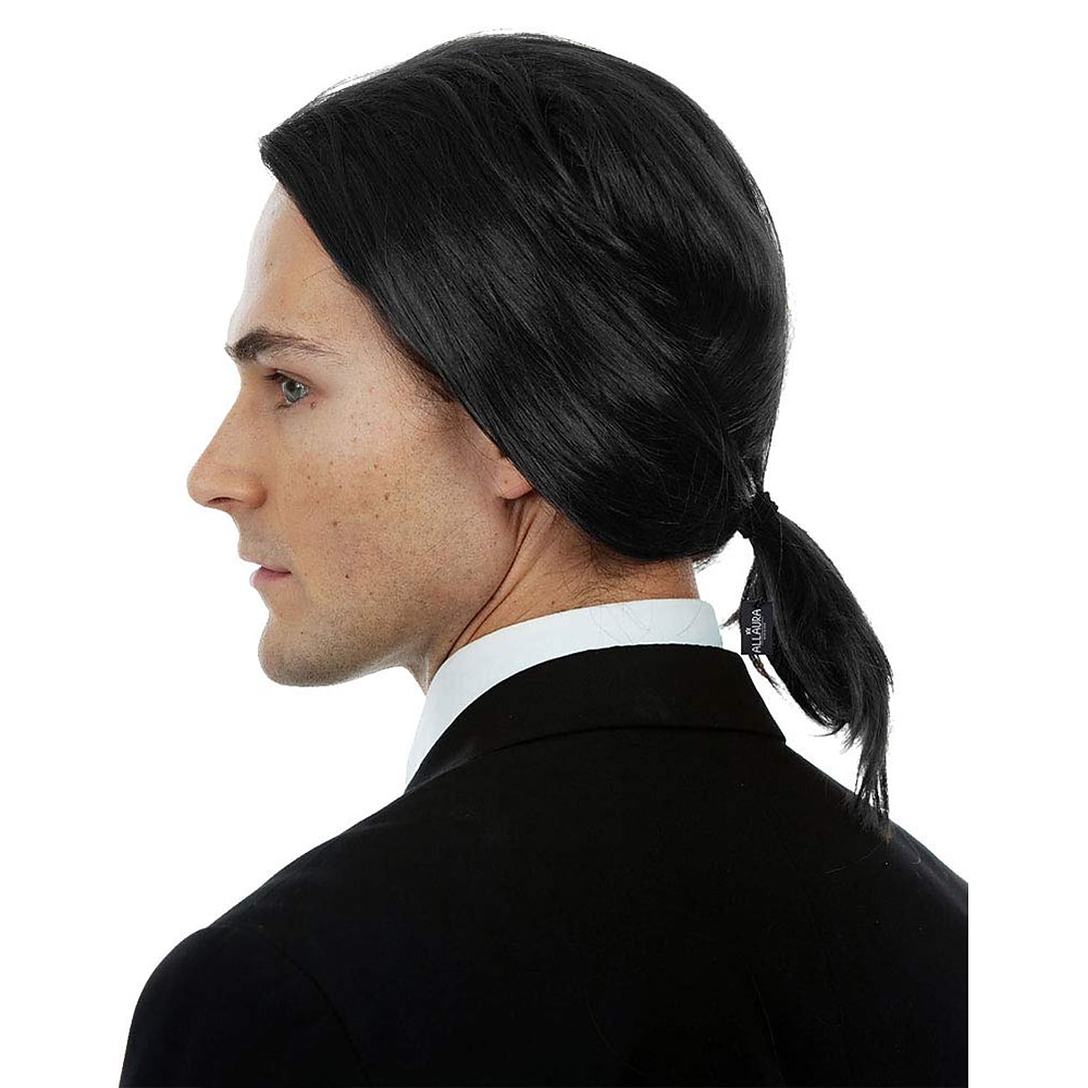 John Wick Hitman Black Wig 90s Mens Wigs Black Natural Hairstyle