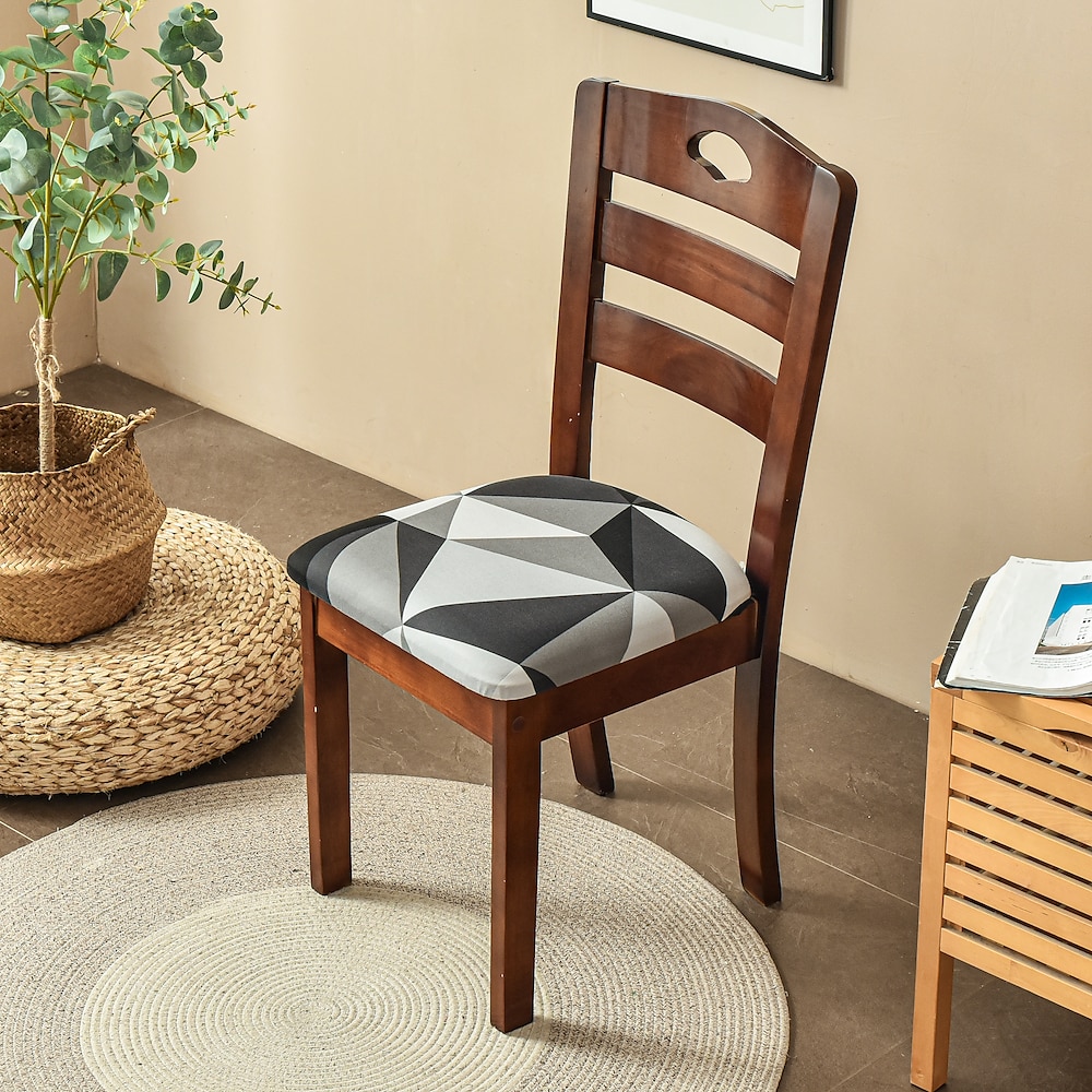 Dining Chair Seat Covers Stretch Printed Chair Seat Covers Set of 2 Removable Washable Upholstered Chair Seat Protector Cushion Slipcovers for Kitchen Office 2025 - $10.99 –P4