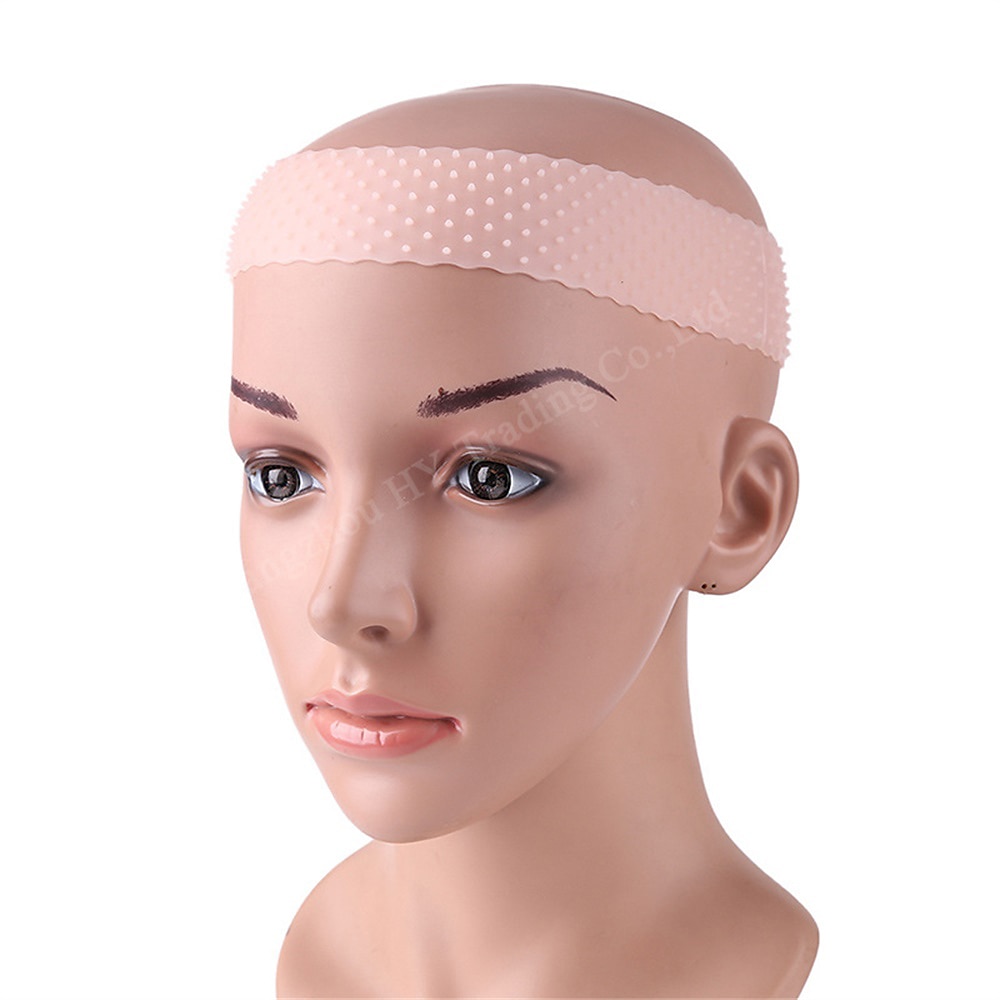 perruque en silicone bandeau perruque en silicone transparent bandes de cheveux bandeau en silicone antidérapant avec capuchon net de perruque et brosse de bord pour les femmes unisexe de 2025 ? $10.99 –P2