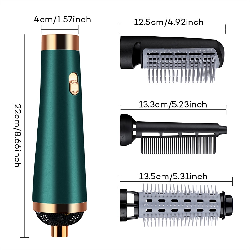 Blow Dryer with Comb Hair Dryer Comb Hot Air Curling For Hair Roller  Ionic Hair Straightening Brush Quick Professional Brush Dry Hair Curler Curling Iron Valentine's Day Gift 2026 - $38.99 –P13