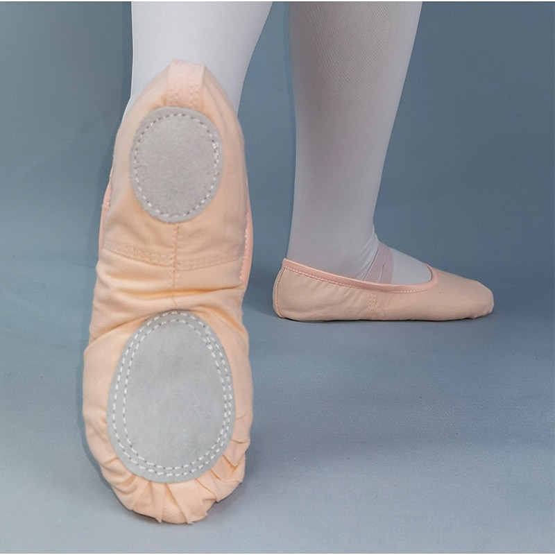 Myke rosa ballettsko til dame – komfortable dansesko med elastiske stropper for ballett, dansetimer og forestillinger 2025 - $11.99 –P10