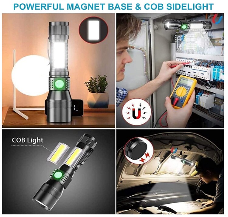 LED подсветка Ультрафиолетовые фонари UV вспышка Водонепроницаемый 1200 lm Светодиодная лампа LED 2 излучатели 7 Режим освещения с батарейками и USB кабелем 2025 - $25.99 –P6