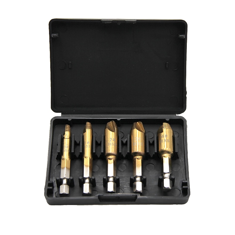 5/6/8 buc extractor de șuruburi set de burghie pentru metal, extractor de șuruburi deteriorate, unelte pentru prelucrarea lemnului, șuruburi rupte, extractor de țevi de apă 2025 - $8.99 –P5