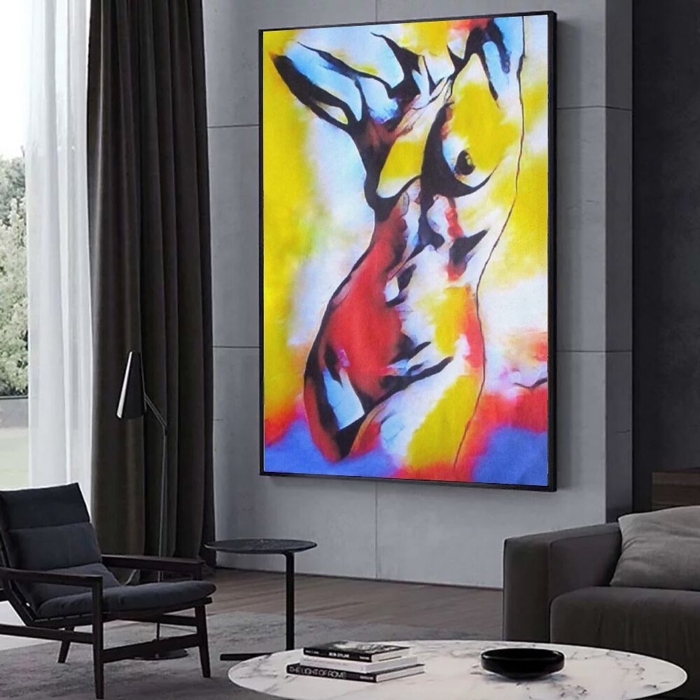 ruční olejomalba plátno nástěnná umělecká dekorace moderní ženské nahé lidské tělo pro domácí dekoraci válcované bezrámové nenatažené malby 2026 - $80.99 –P9