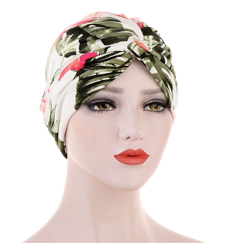 kvinner muslim daglig turban folding kors knyttet hår skjerf elastisk hodeplagg hodeplagg bandanaer dame hår hatter lue håravfall tilbehør 2025 - $3.99 –P13