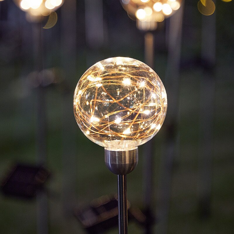 venkovní solární zahradní osvětlení led zahradní lampa na zahradu dekorace trávníku teplé bílé osvětlení 1x 2x 2025 - $30.99 –P8
