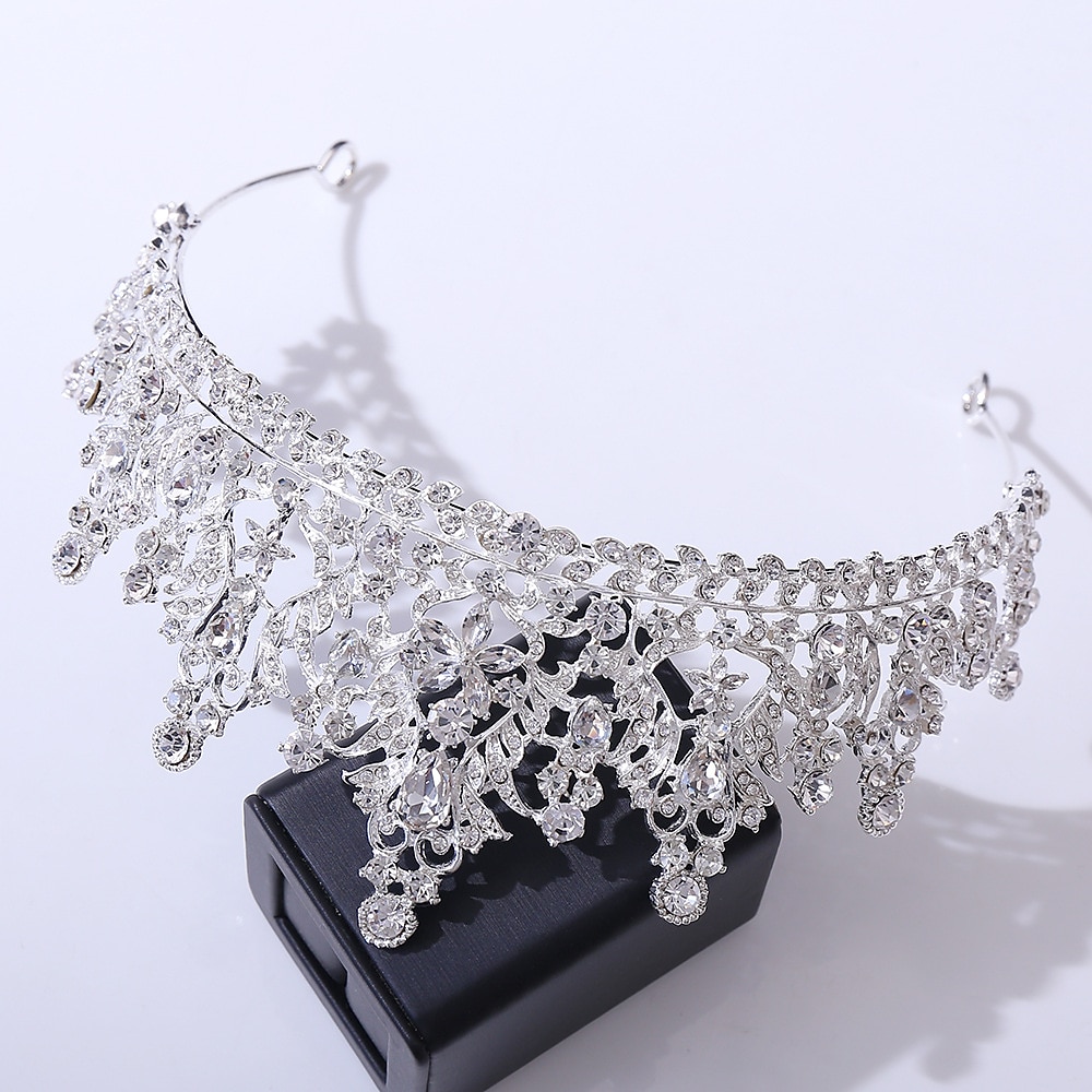 Krone Tiara Hodebånd Rhinestone Legering Bryllup Fest  Kveld Retro Sjømat Med Krystall  Rhinestone Delt Felles Hodeplagg Hodeplagg kjoler å imponere 2025 - $34.99 –P6